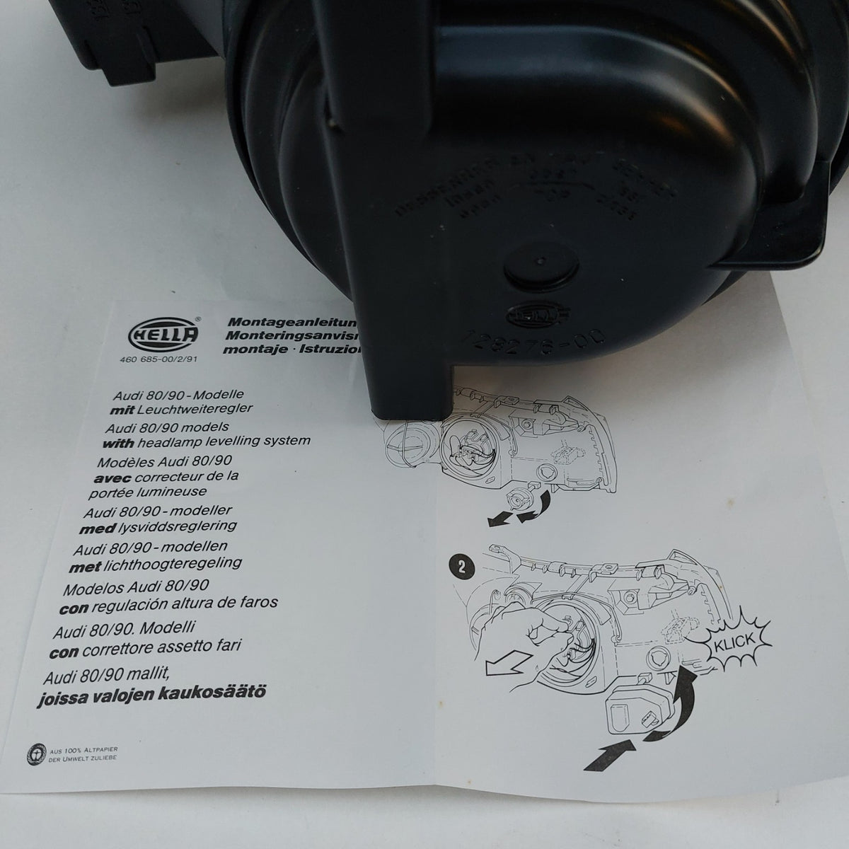 1AH 005 295-141 Faro anteriore destro Hella Audi 80 B3 NOS