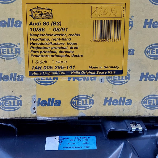 1AH 005 295-141 Faro anteriore destro Hella Audi 80 B3 NOS
