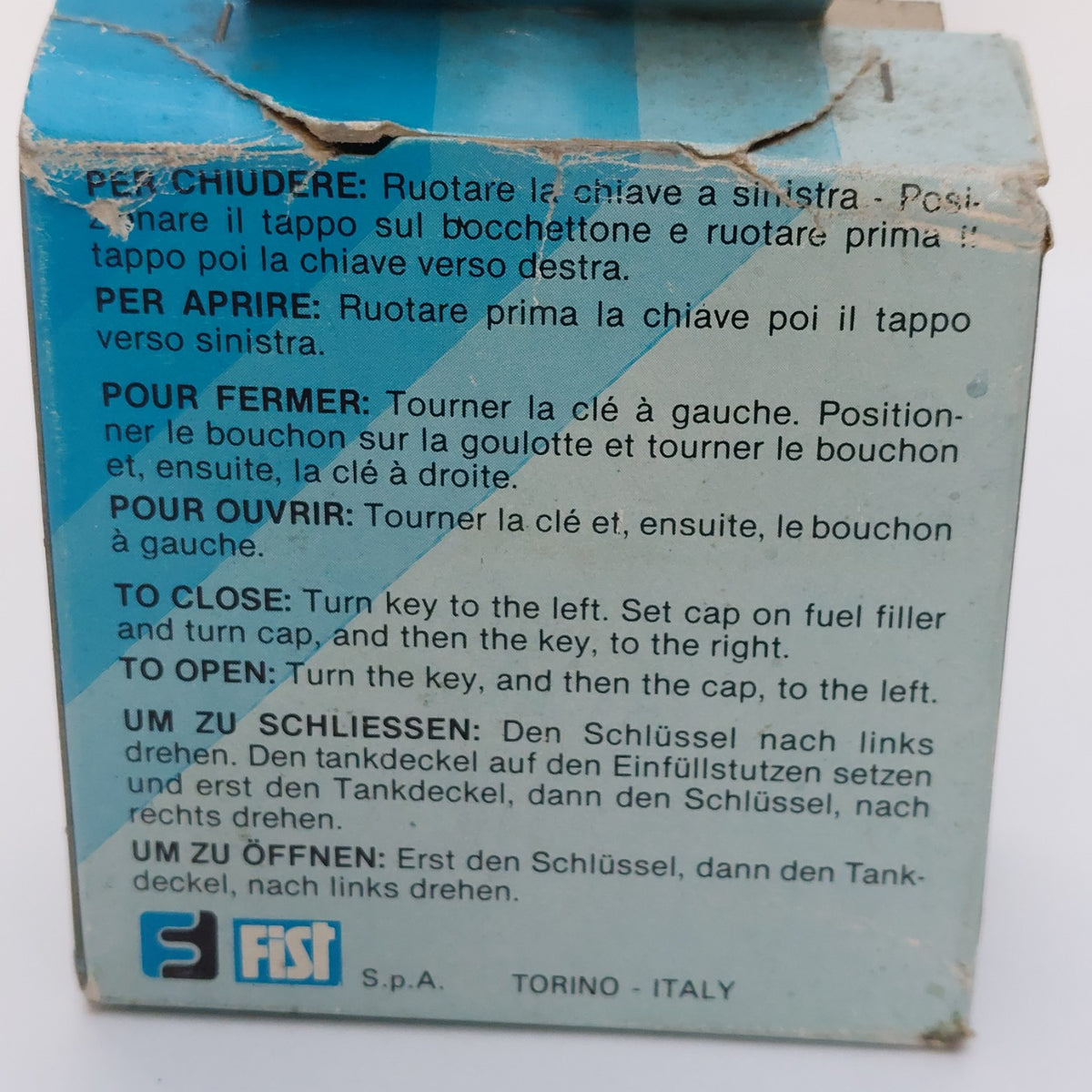 0.62.240 – Tappo serbatoio con chiavi FIST Fiat Panda 30 – NOS