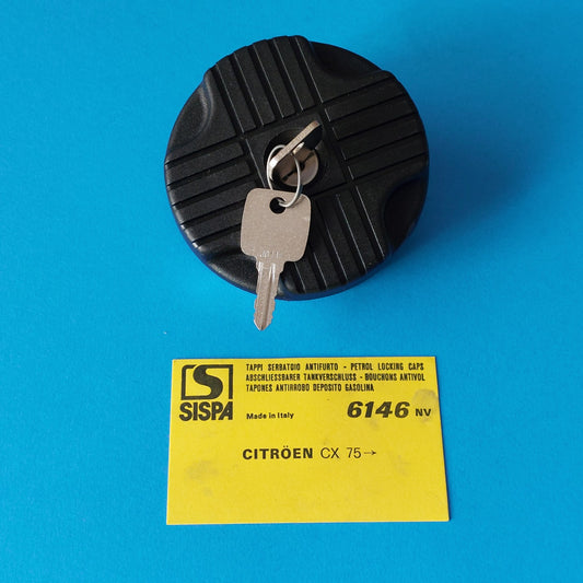Tappo serbatoio antifurto SISPA 6146 NV con due chiavi per Citroën CX dal 1975
