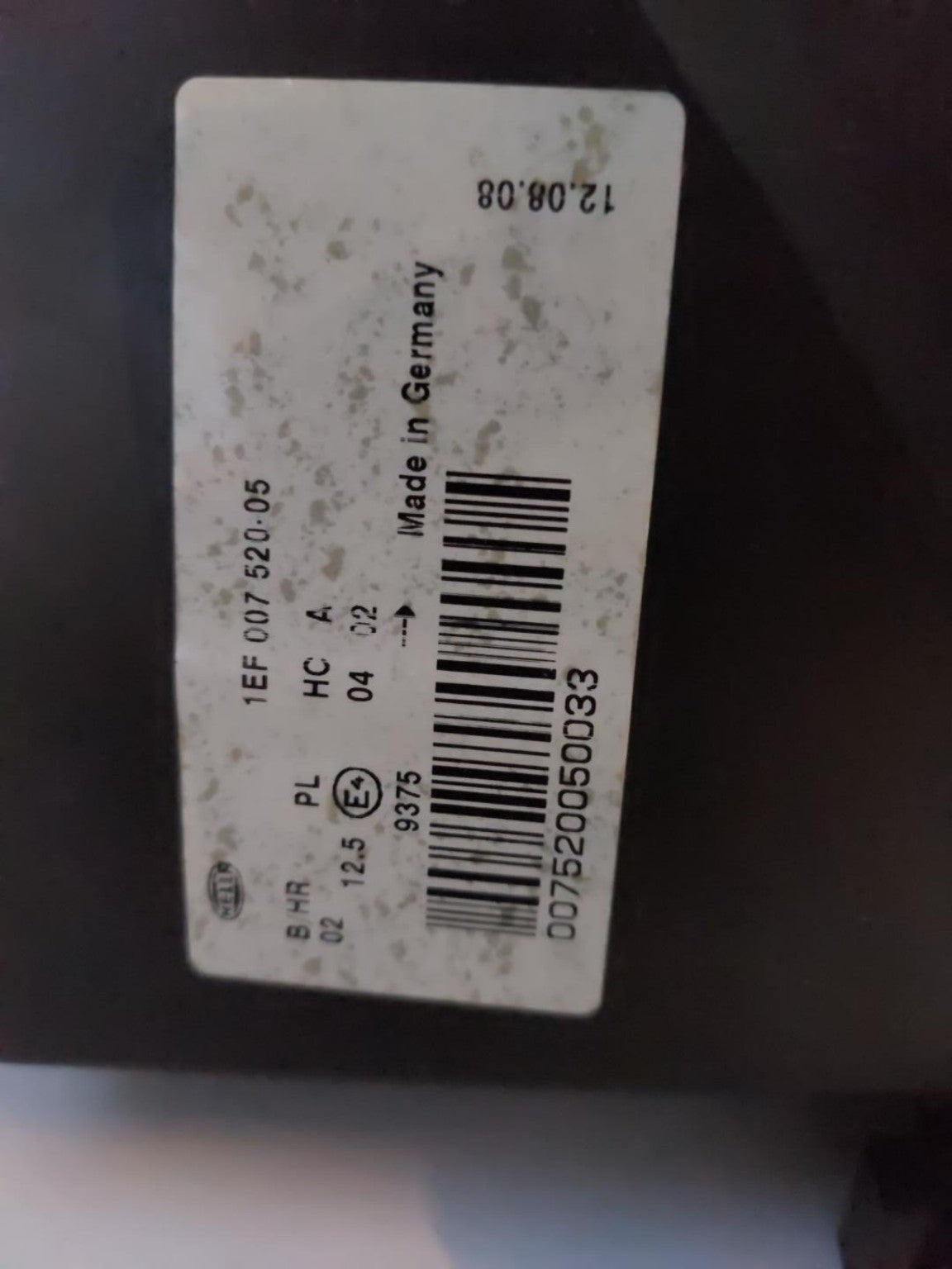 Etichetta faro HELLA 1EF 007 520-051 Volkswagen Passat B5