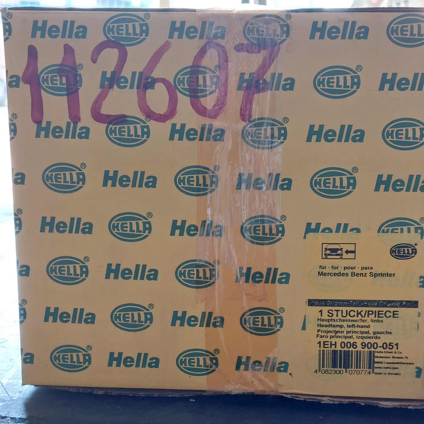 1EH 006 900-051 — Faro sinistro Hella per Mercedes-Benz Sprinter — NOS