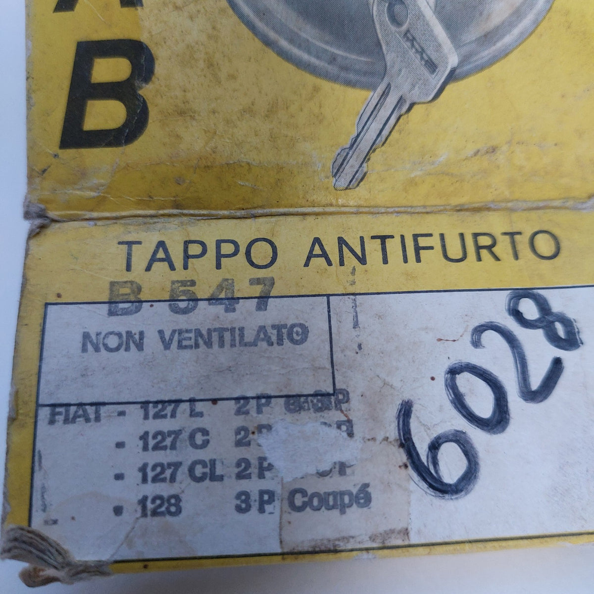 B.547 – Tappo serbatoio antifurto FAAB Fiat 127 / 128 – NOS