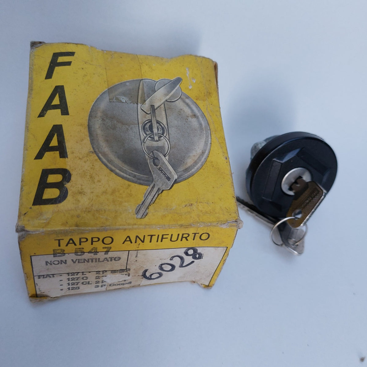 B.547 – Tappo serbatoio antifurto FAAB Fiat 127 / 128 – NOS