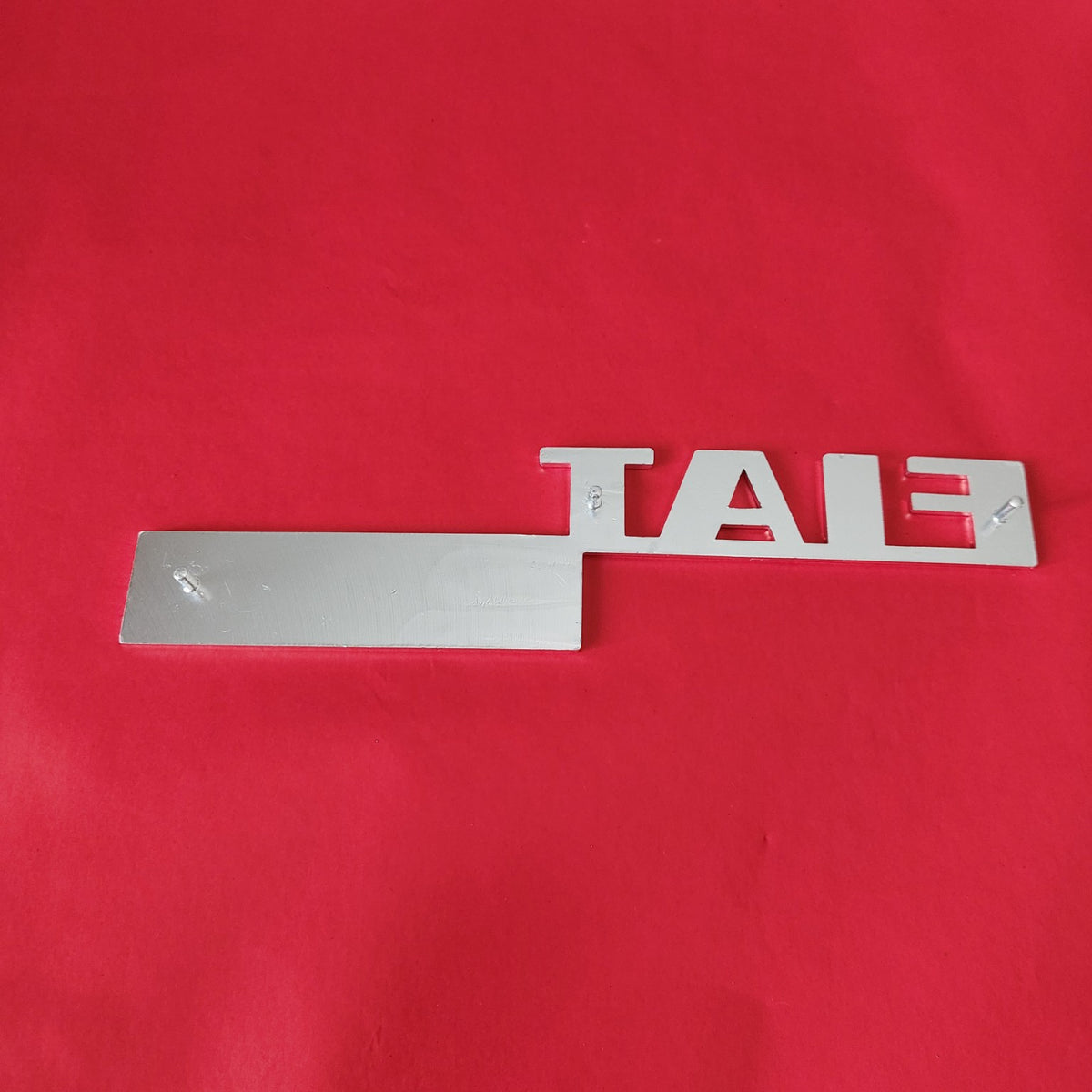 FIAT 124 fregio posteriore scritta stemma logo NOS vintage